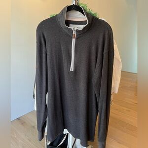 XL Gray Pull Over Quarter Zip Normal Brand